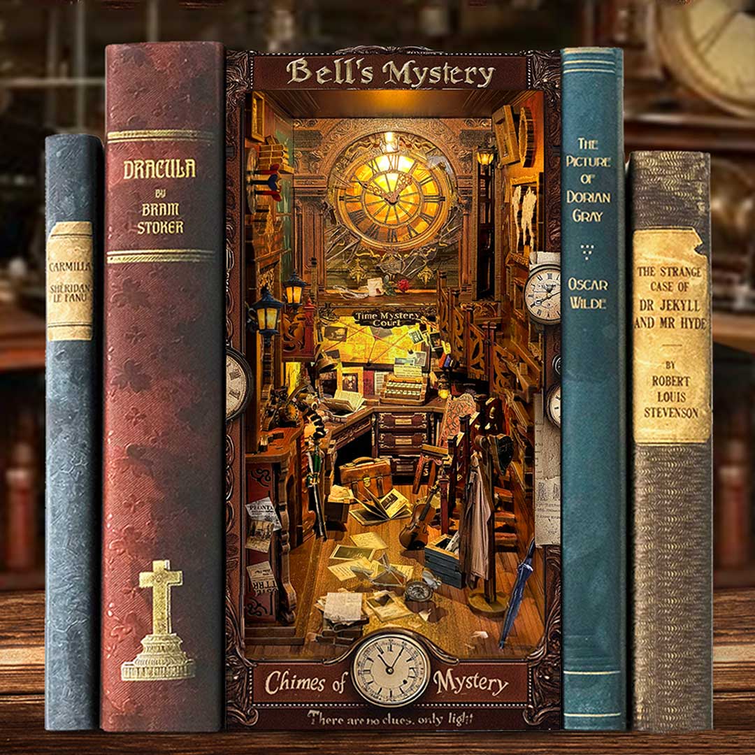 Bell's Mystery DIY Book Nook Shelf Insert Fifijoy