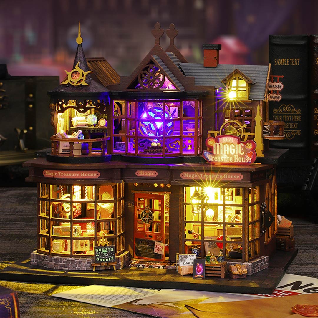 Magic Treasure House DIY Miniature Dollhouse Kit – Fifijoy