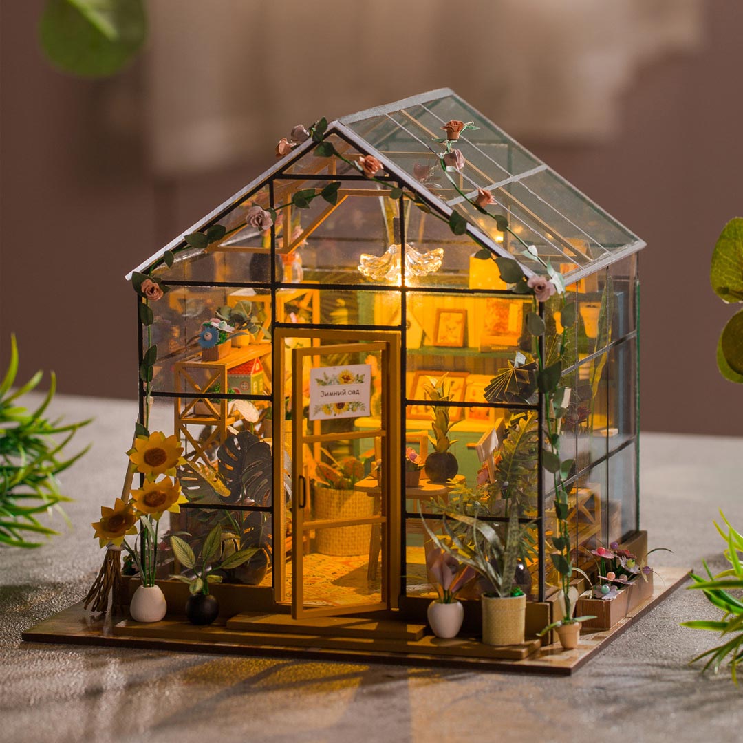 Sunshine Green House DIY Miniature House Kit Fifijoy