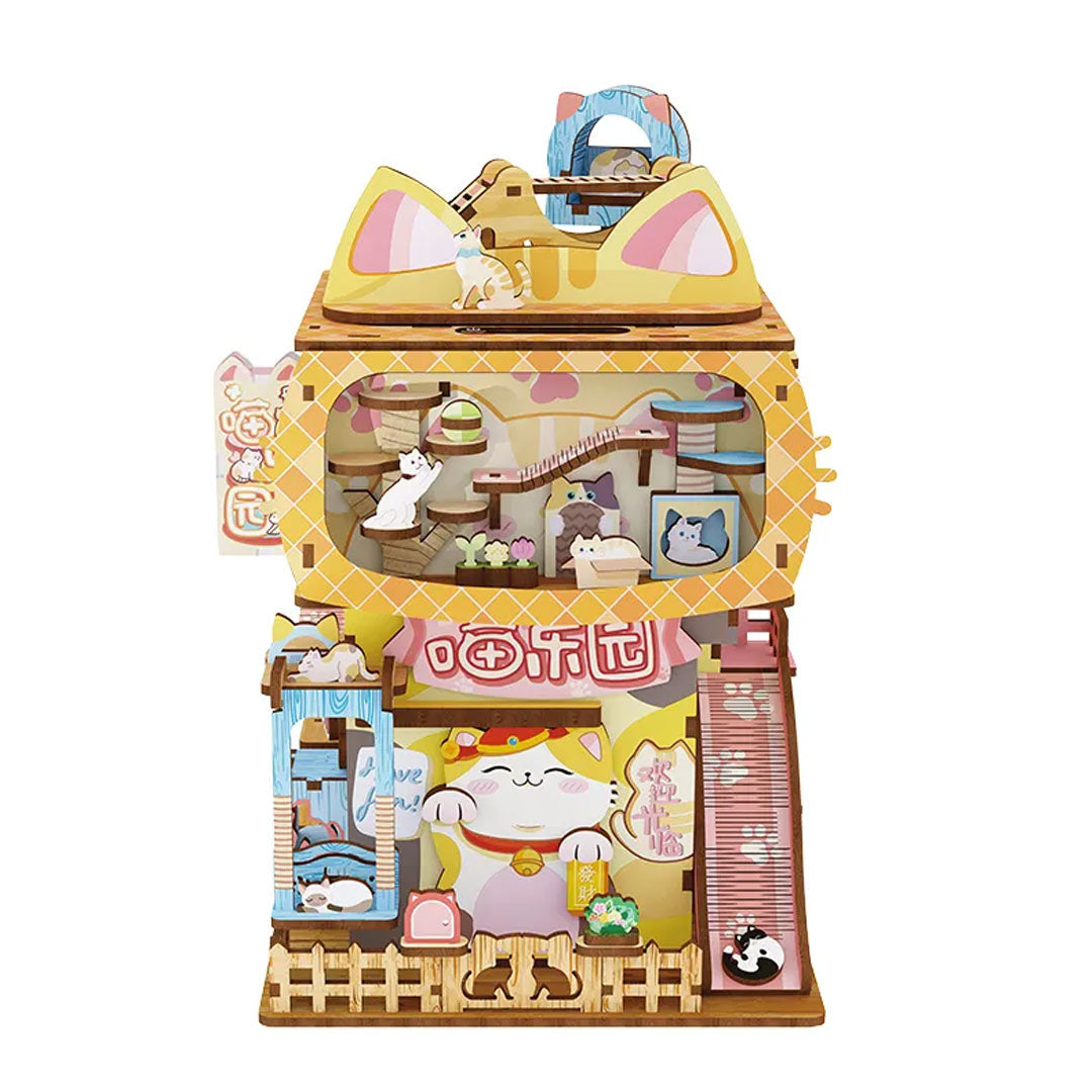 Cats' House Desk Bin DIY Miniature Fifijoy