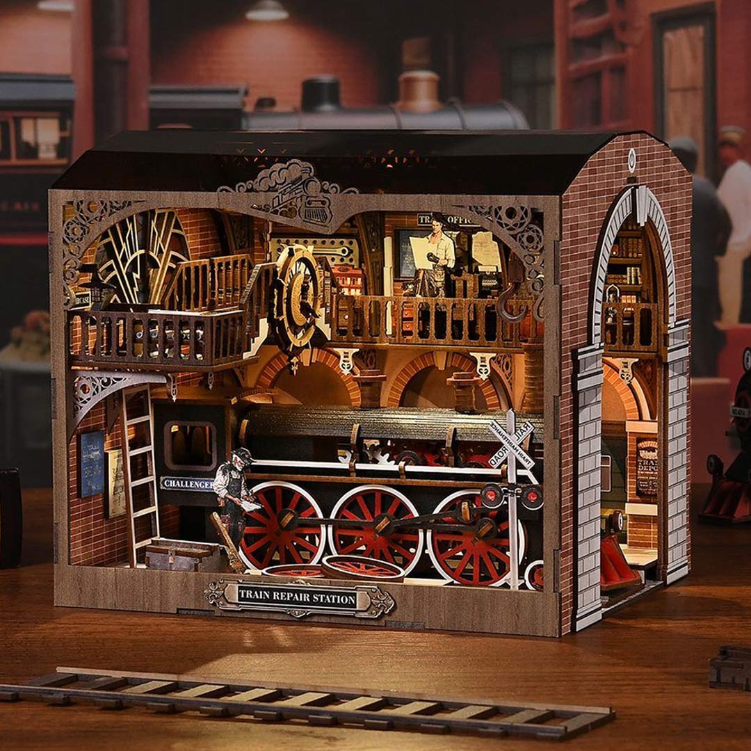 Train Repair Station DIY Book Nook Kit