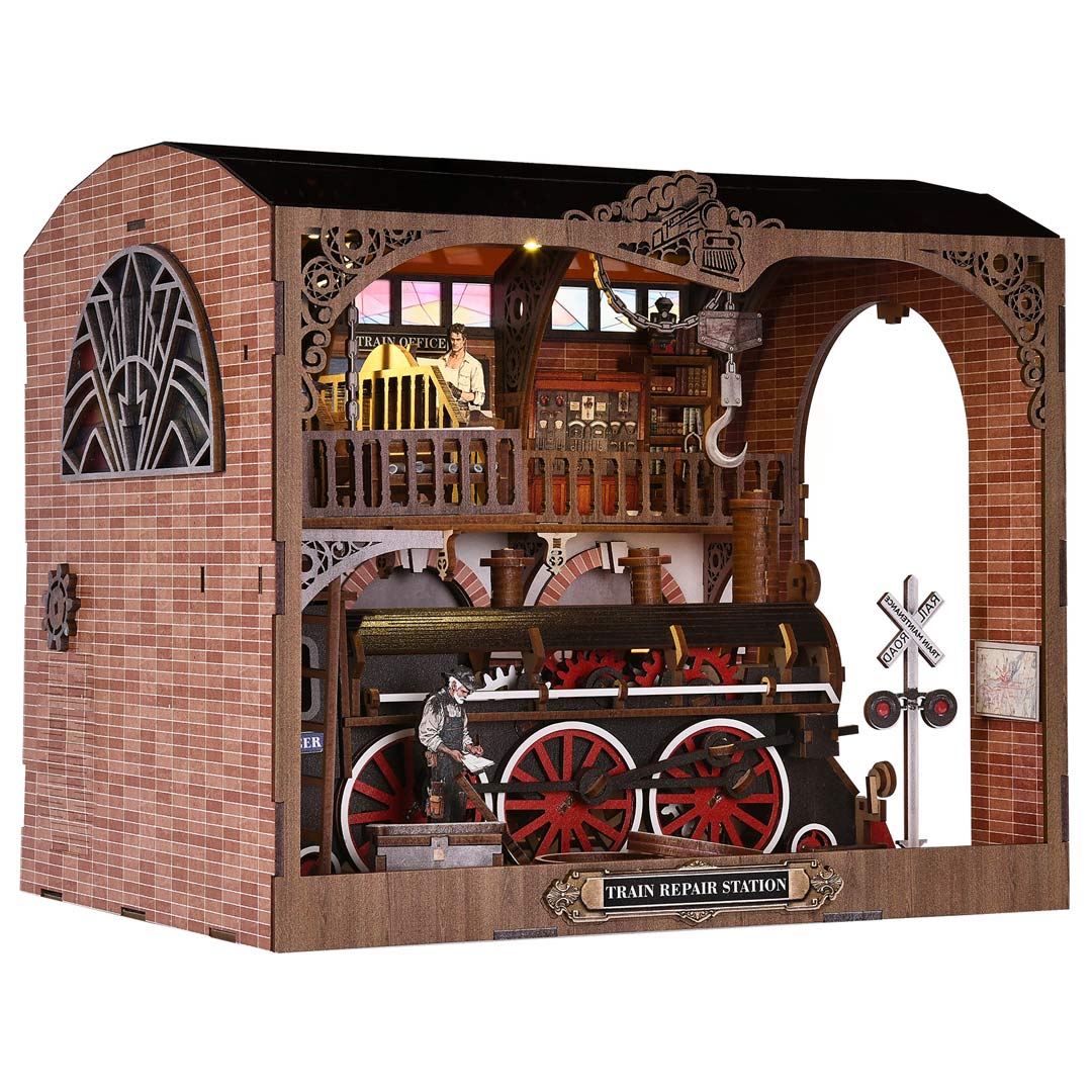 Train Repair Station DIY Book Nook Kit