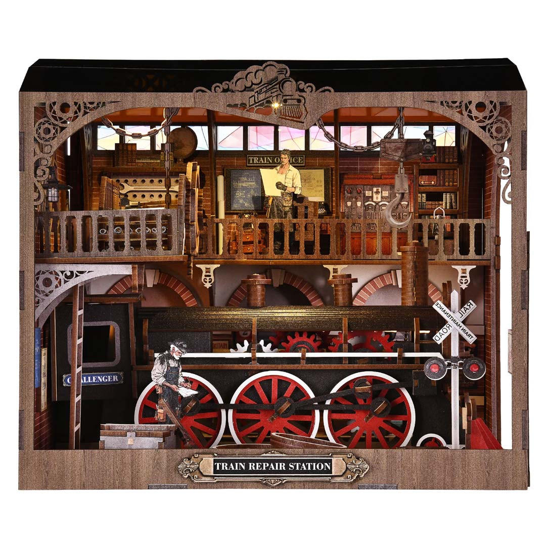 Train Repair Station DIY Book Nook Kit