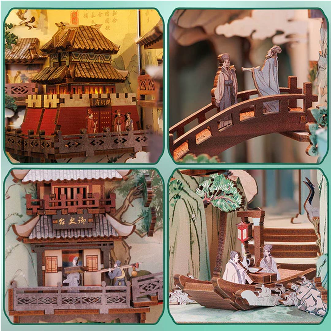 Su Dongpo's Life 3D Puzzle Book Nook Kit