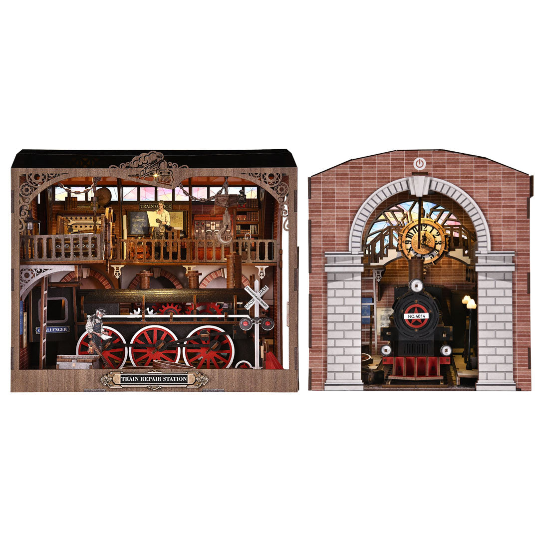 Train Repair Station DIY Book Nook Kit
