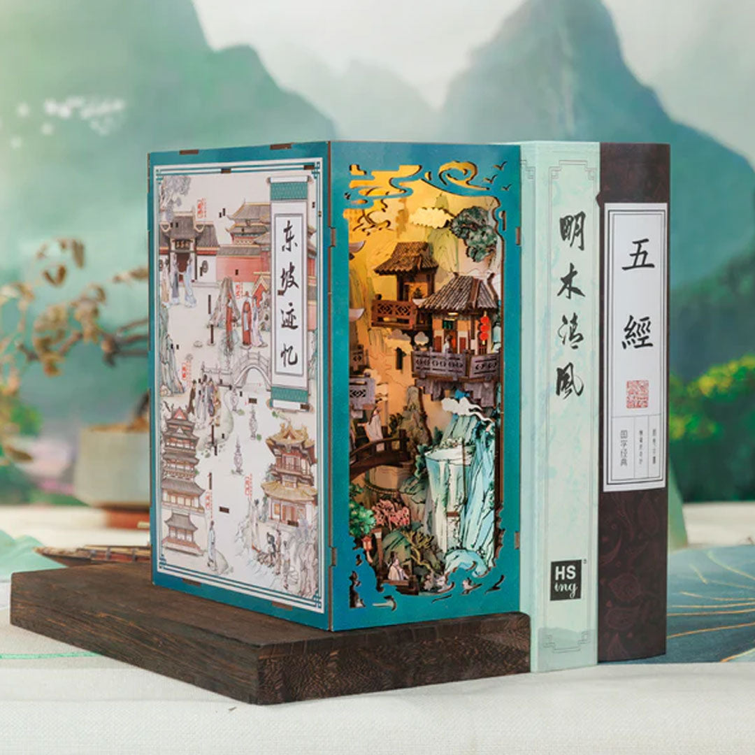 Su Dongpo's Life 3D Puzzle Book Nook Kit