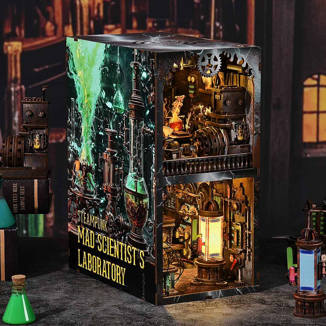 Mad Scientist's Lab DIY Wooden Book Nook Kit – Fifijoy