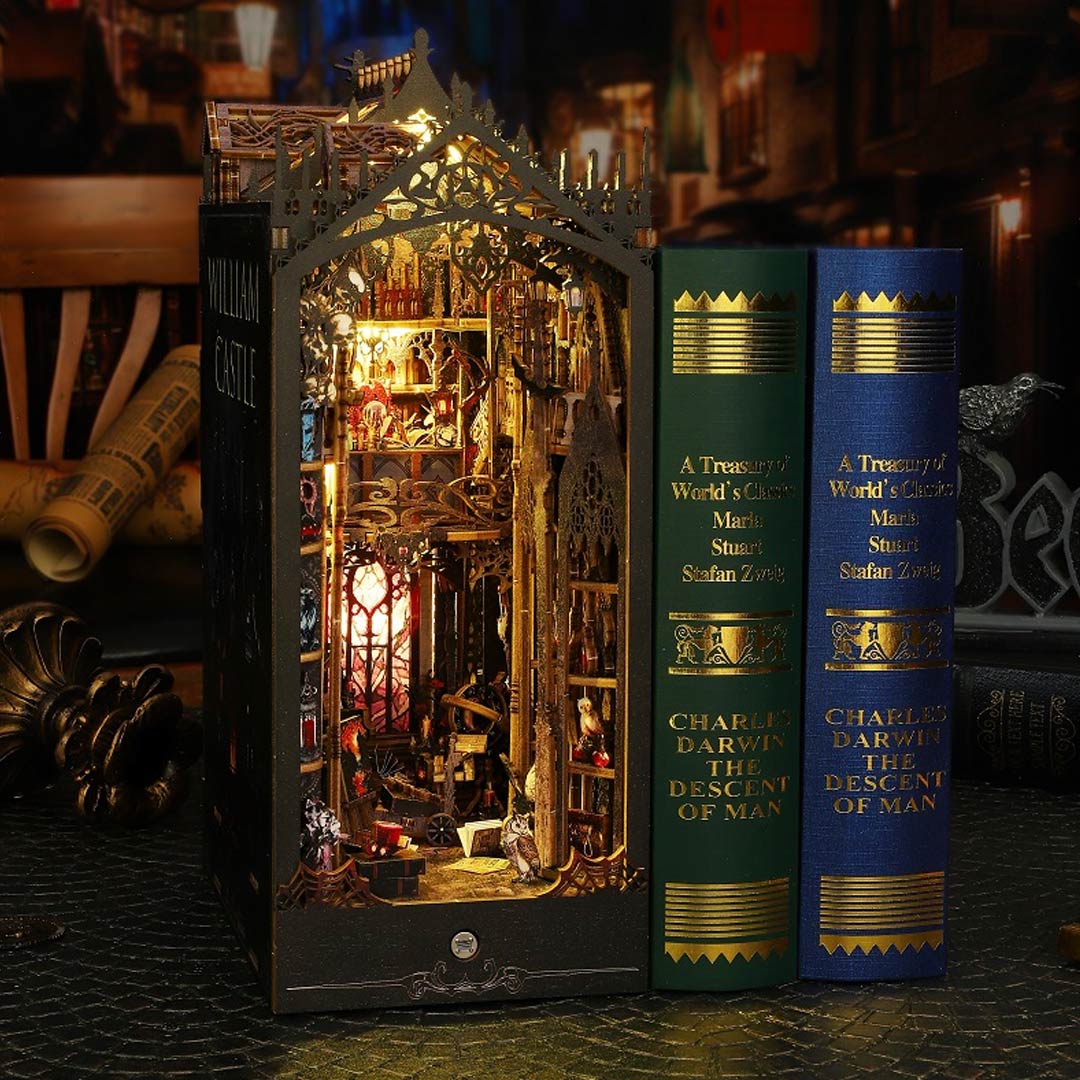 William Castle DIY 3D Wooden Book Nook – Fifijoy