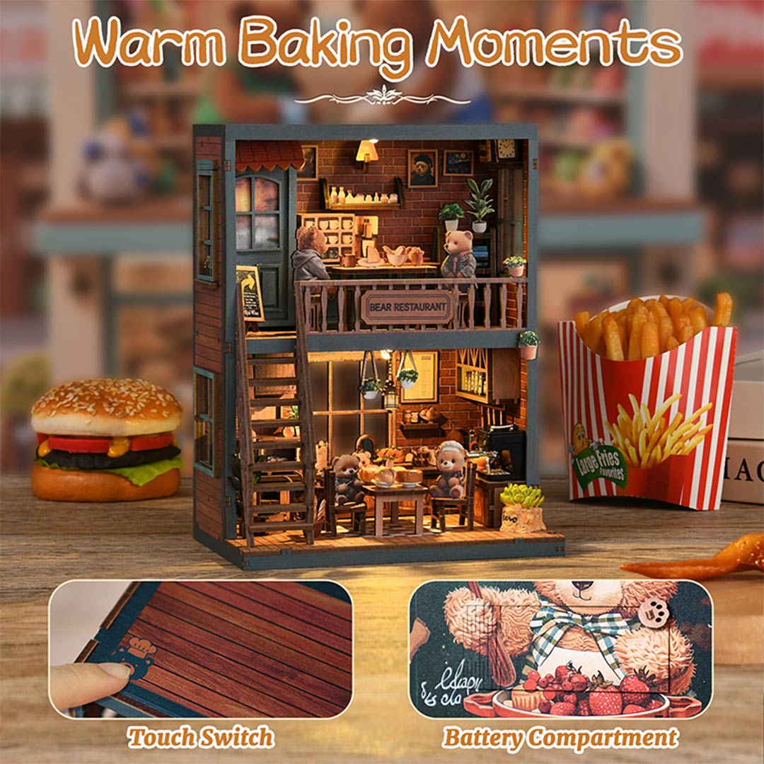 Bear Restaurant DIY Miniature House Kit