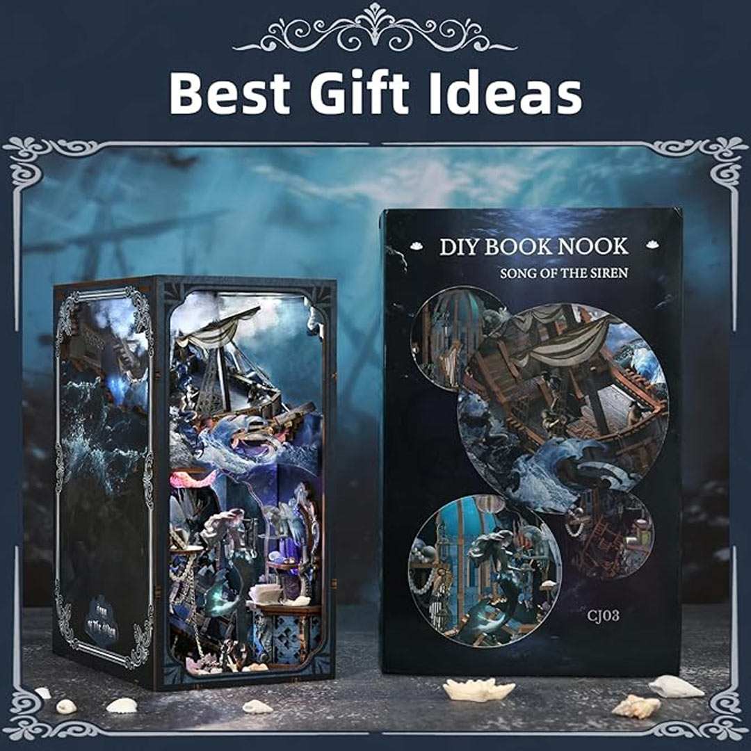 The Song of Sirens DIY Wooden Book Nook Kit
