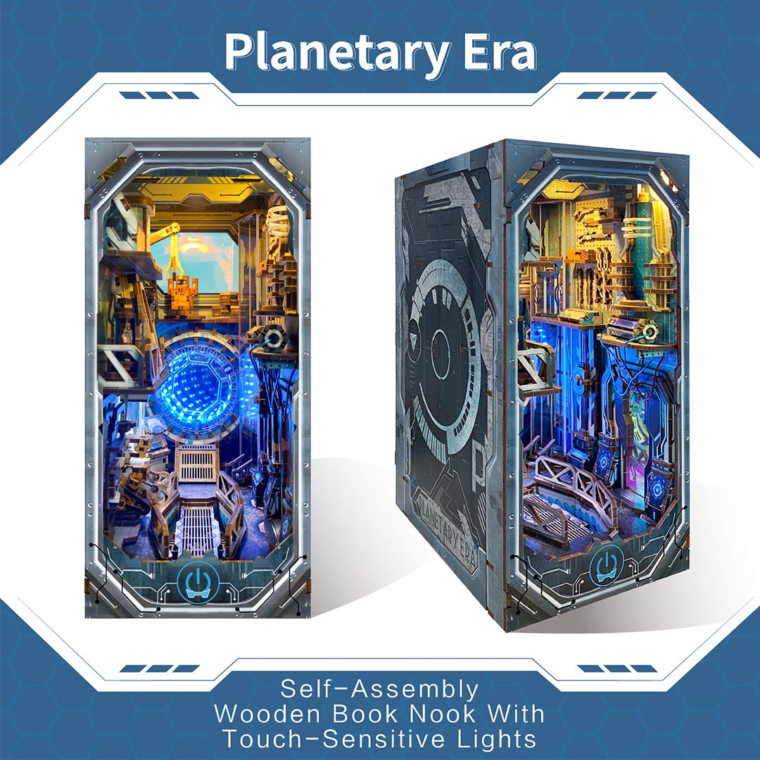 Planetary Era DIY Wooden Book Nook Kit