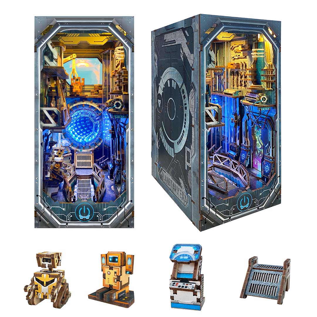 Planetary Era DIY Wooden Book Nook Kit