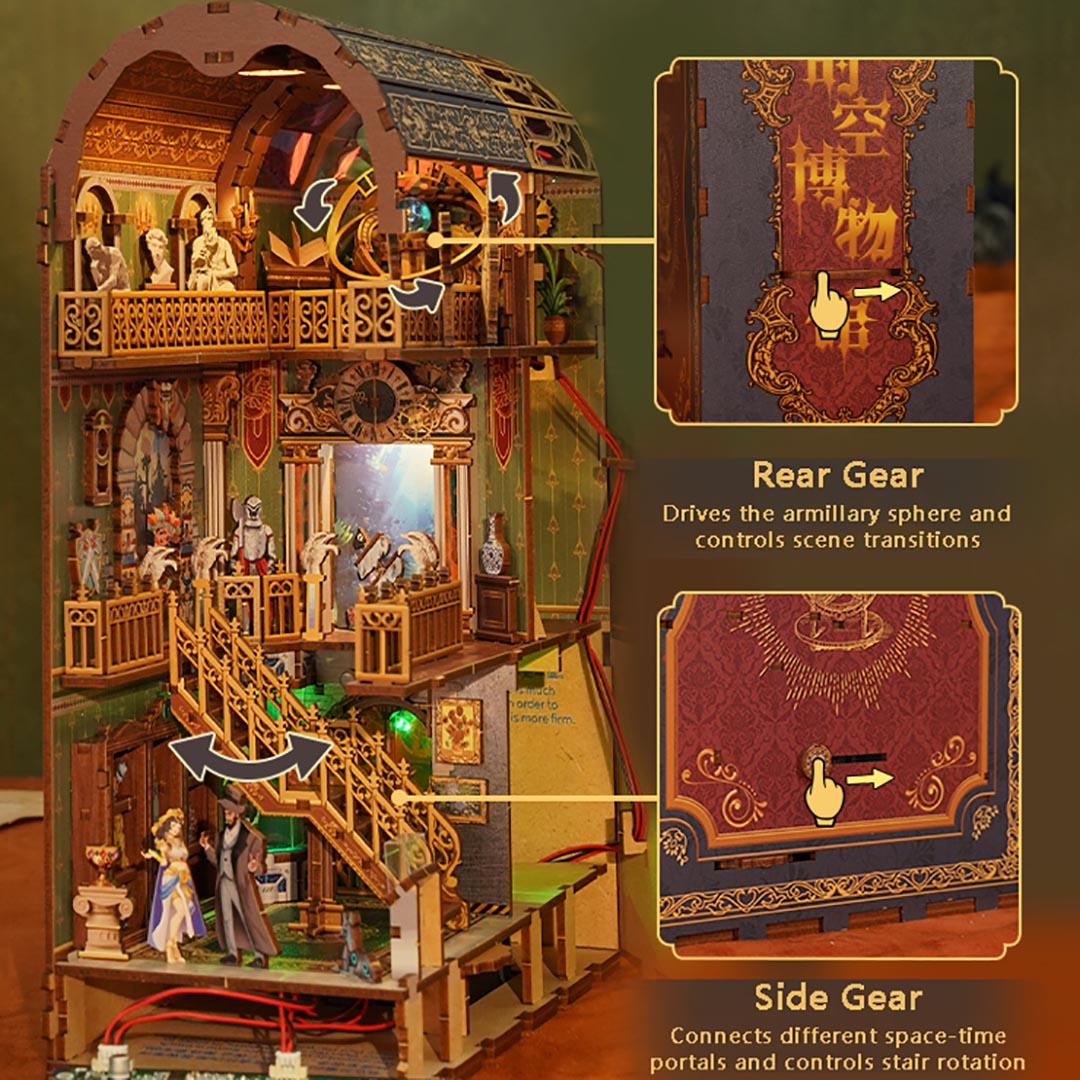 Spacetime Museum DIY Wooden Book Nook Kit