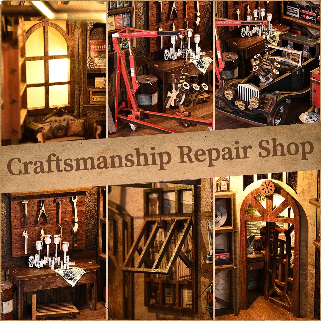 Craftsmanship Repair Shop DIY Book Nook