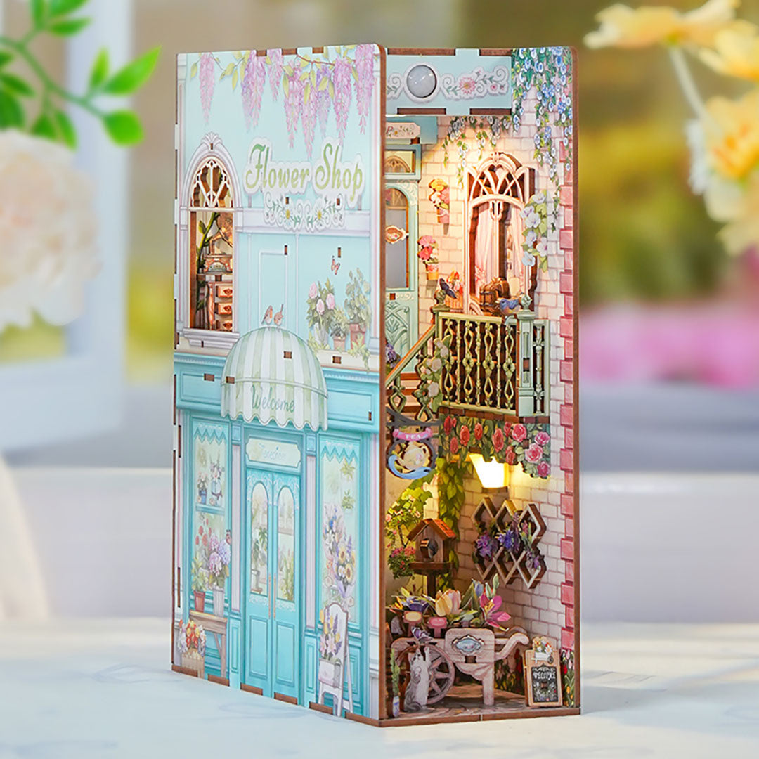 Flower Shop DIY Book Nook Shelf Insert