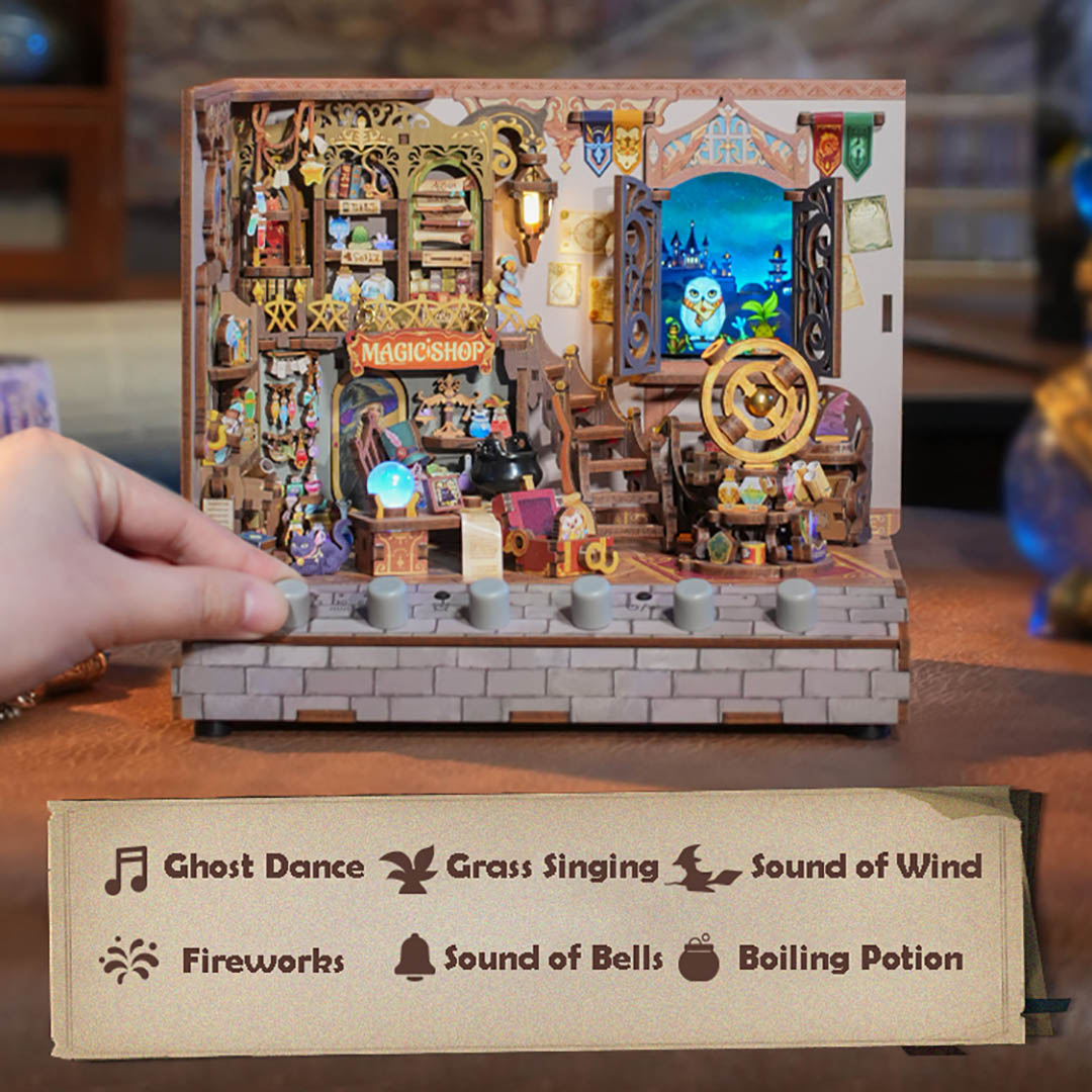 Magic Shop DIY Miniature & 6 Sound Effects Scene House