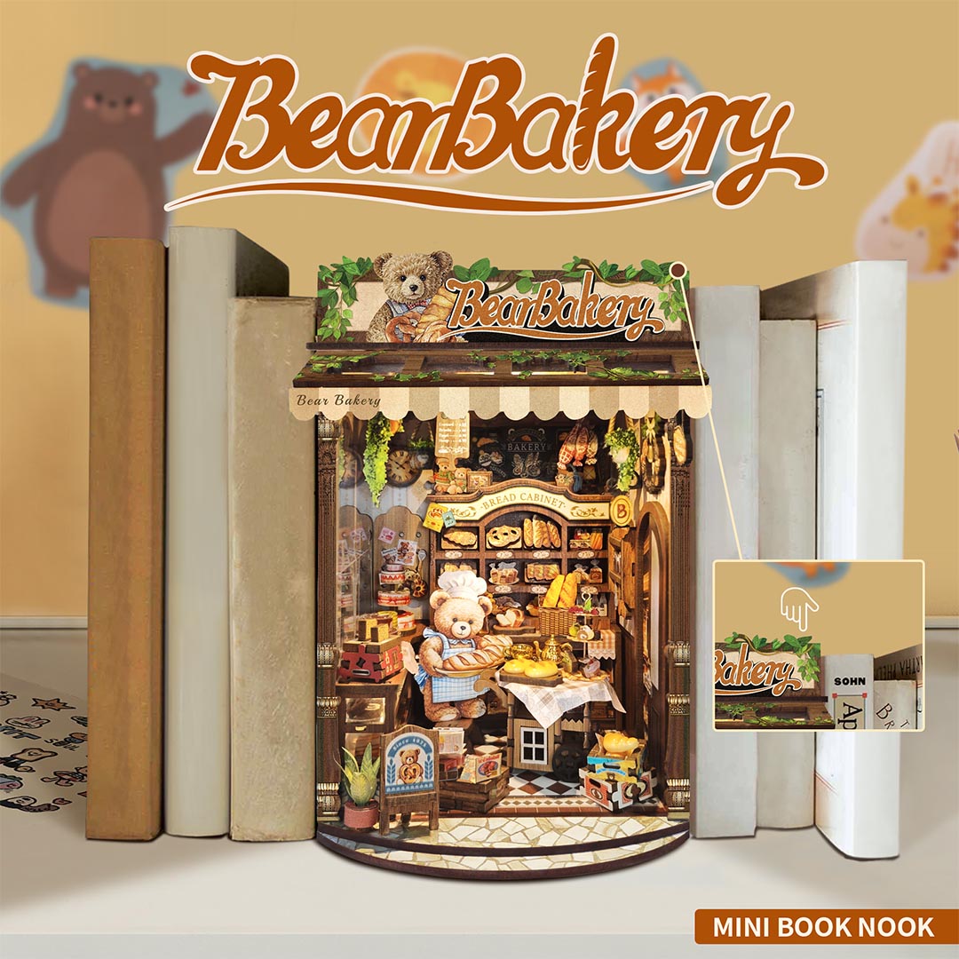 Bear Bakery DIY Book Nook Shelf Insert
