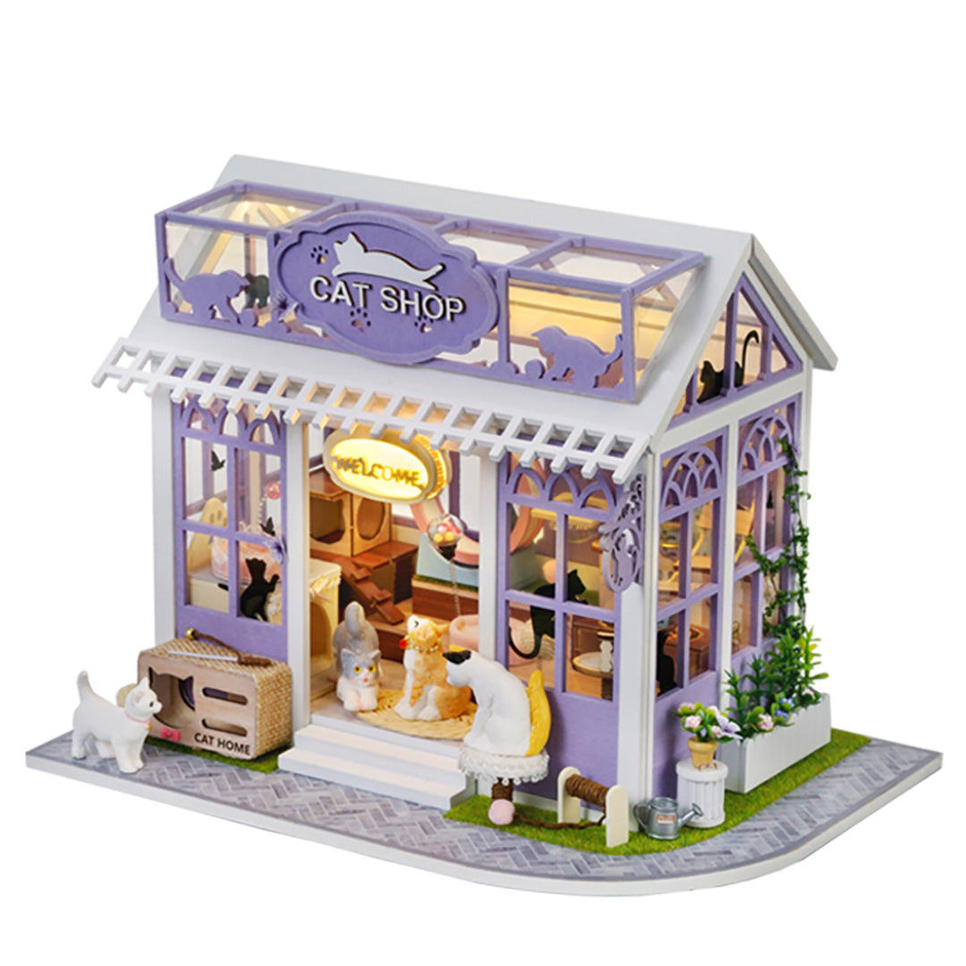Colorful Flower Shop DIY Miniature Dollhouse Kit