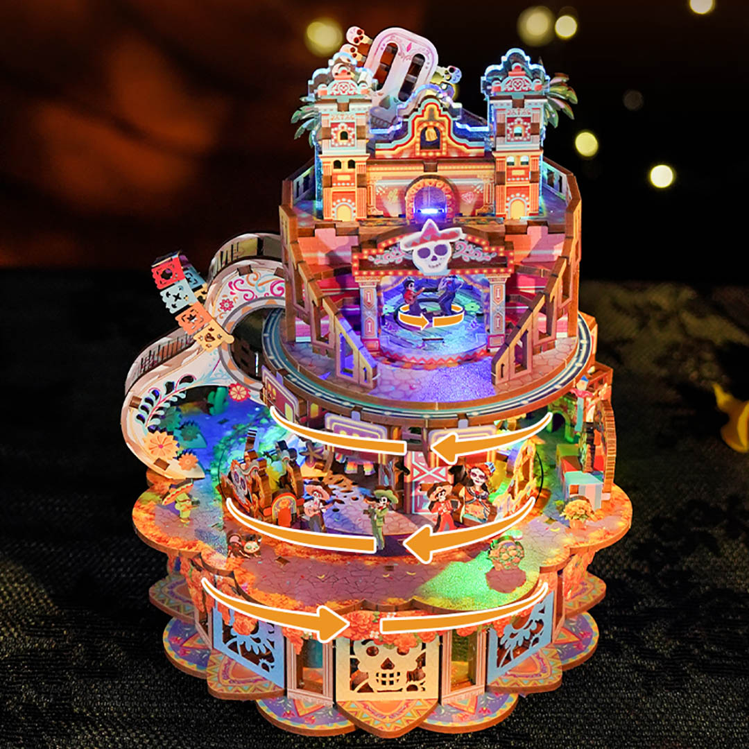 Dreams Wander 3D Puzzle Rotating Music Box Kit