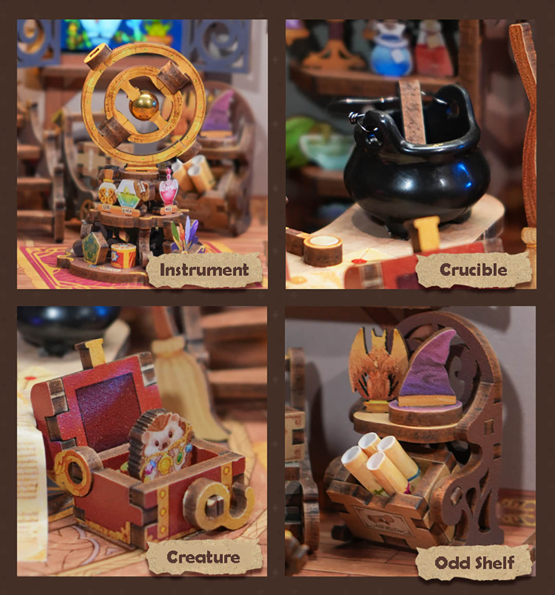Magic Shop DIY Miniature & 6 Sound Effects Scene House