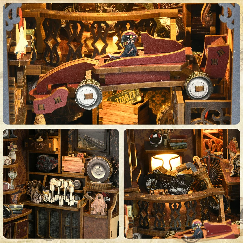 Car Players DIY Wooden Book Nook Kit