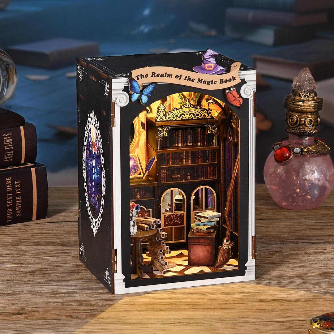 The Realm Of The Magic Book BIY Book Nook