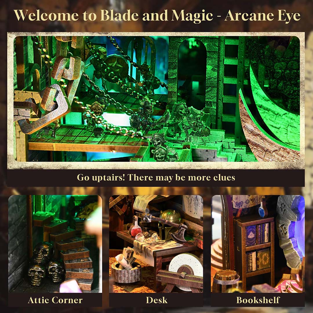 Blade and Magic DIY Wooden Book Nook
