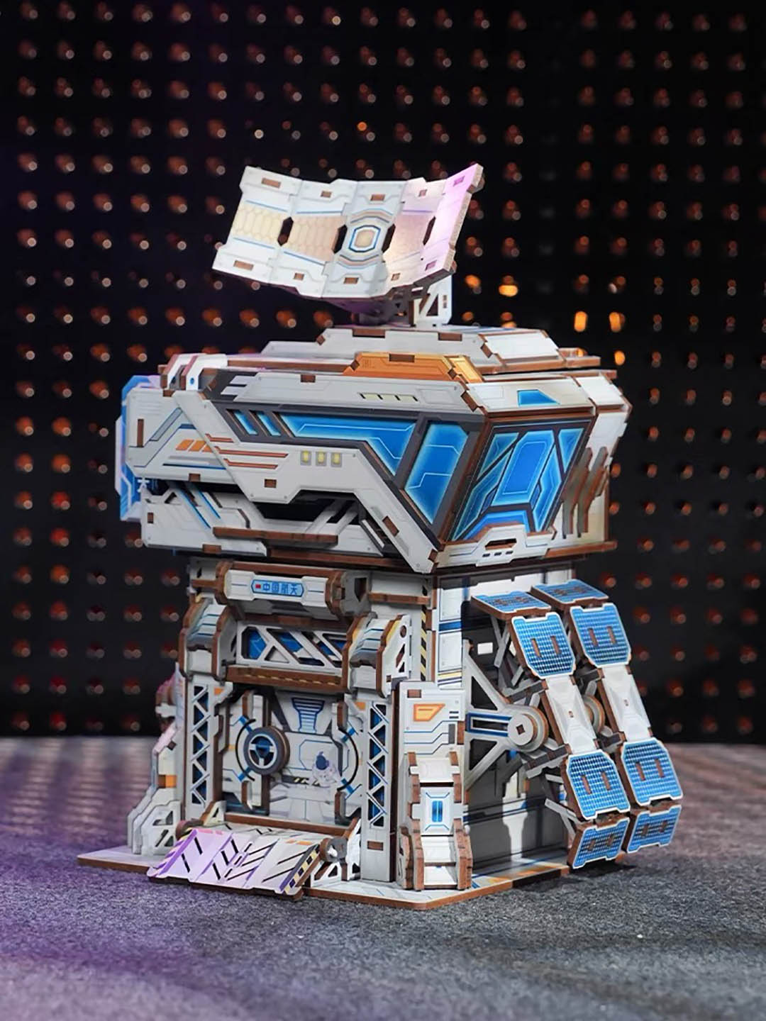 Moon Probe Base DIY Wooden Miniature Model Storage House – Fifijoy