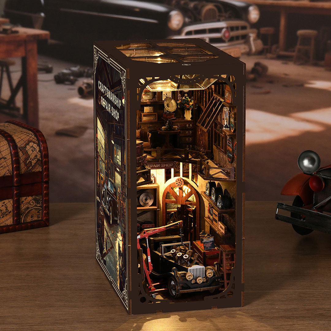 Craftsmanship Repair Shop DIY Book Nook