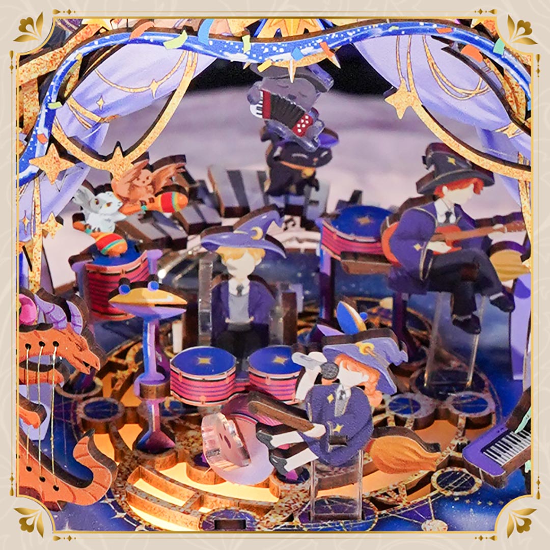 Magician's Show Music Box Transmission Model Kit
