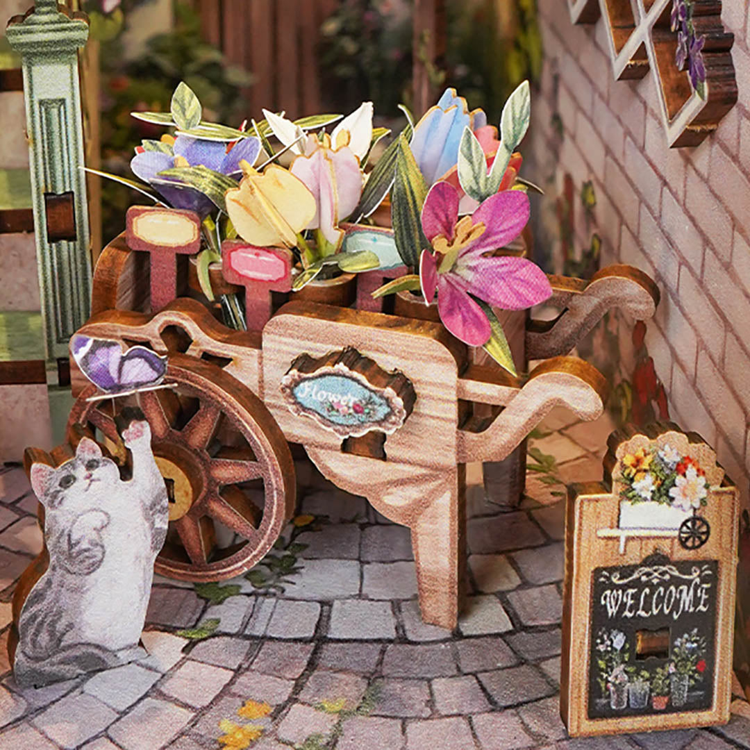 Flower Shop DIY Book Nook Shelf Insert