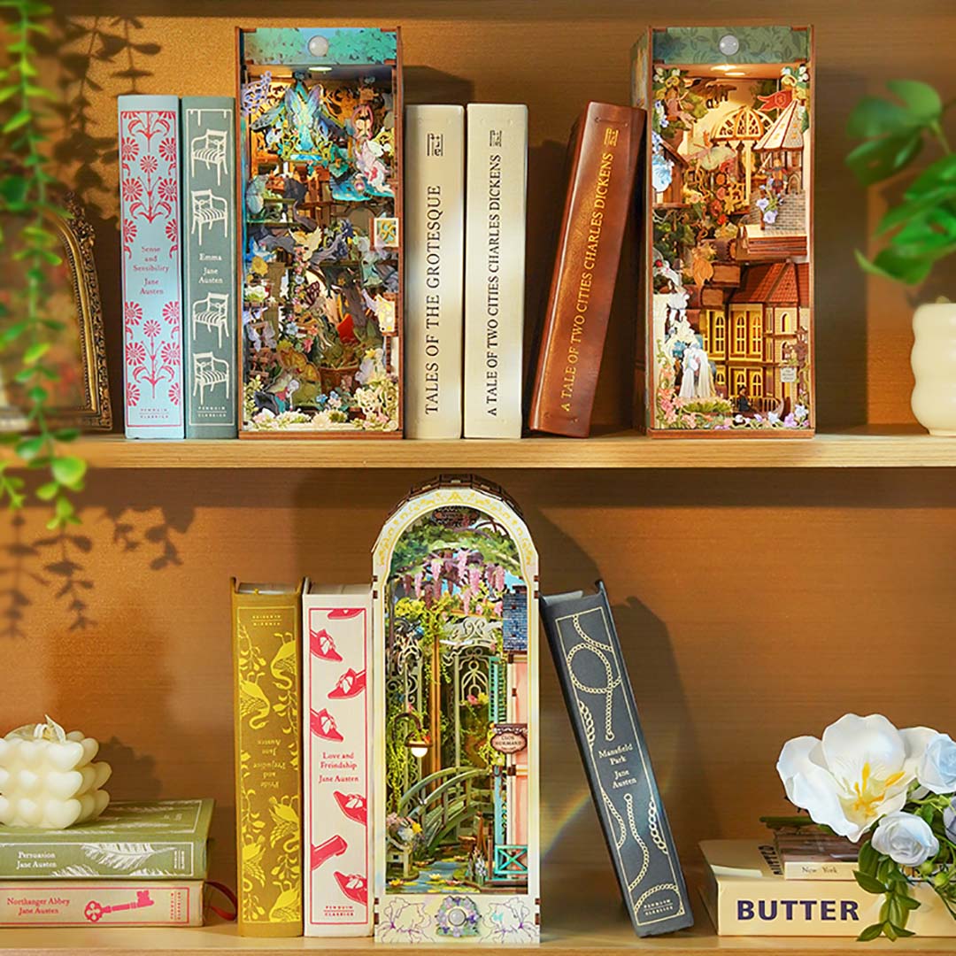 Giverny Garden DIY Wooden Book Nook Kit