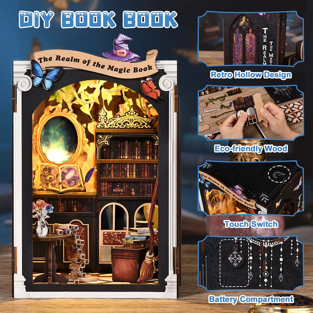 The Realm Of The Magic Book BIY Book Nook
