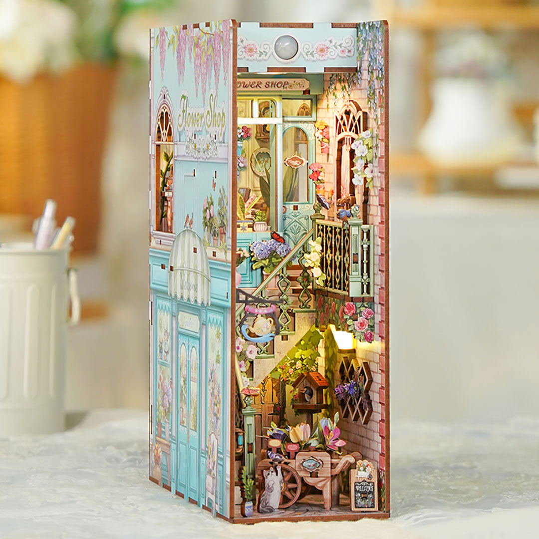 Flower Shop DIY Book Nook Shelf Insert