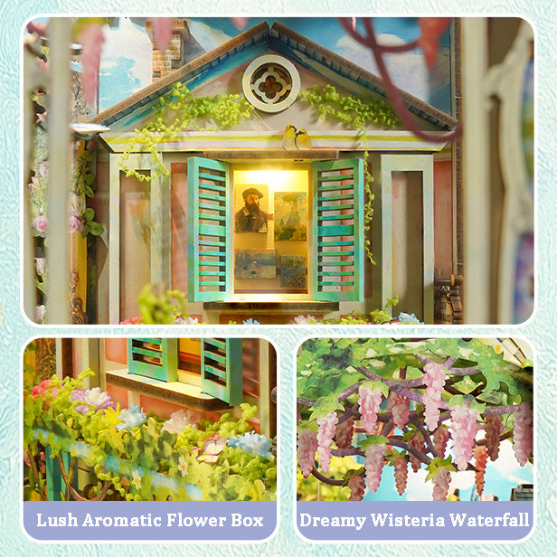 Giverny Garden DIY Wooden Book Nook Kit