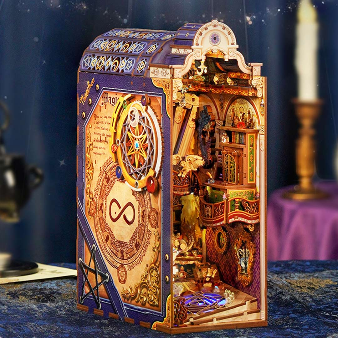 Magical Library DIY Wooden Book Nook Kit – Fifijoy