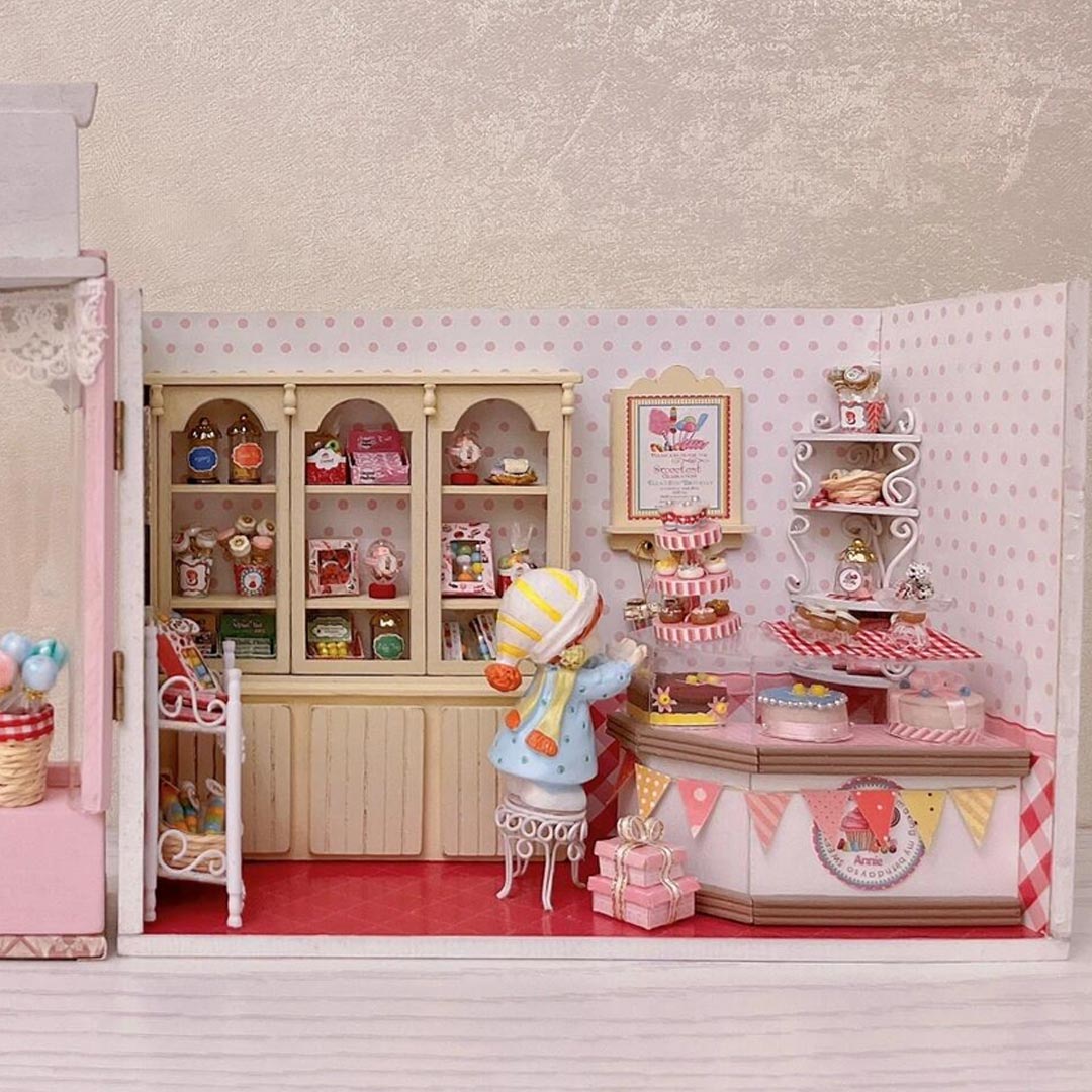 The Sweet House DIY Wooden Dollhouse Kit