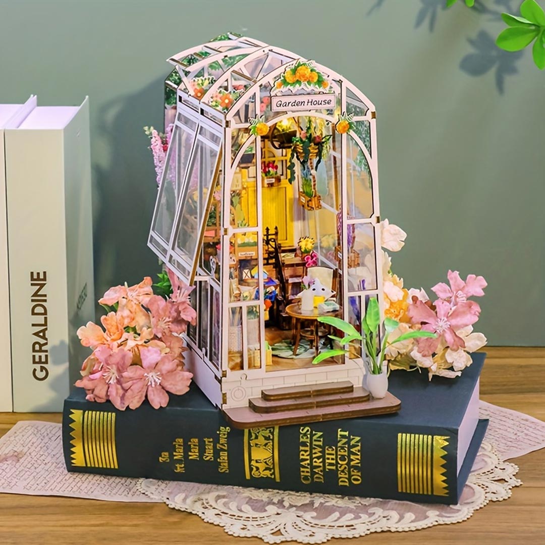Garden House DIY Book Nook Shelf Insert
