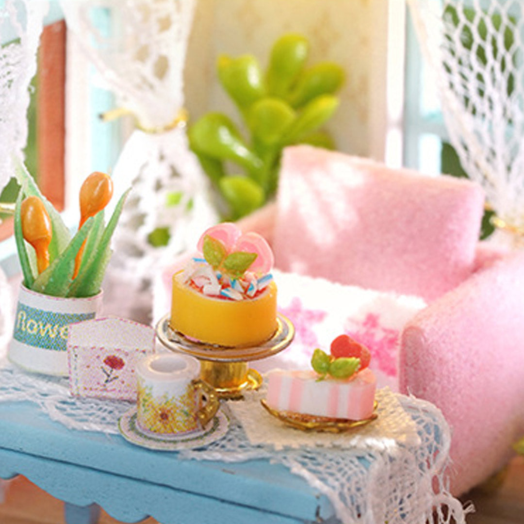 Candy Cake & Milk Tea Shop DIY Miniature House Kit