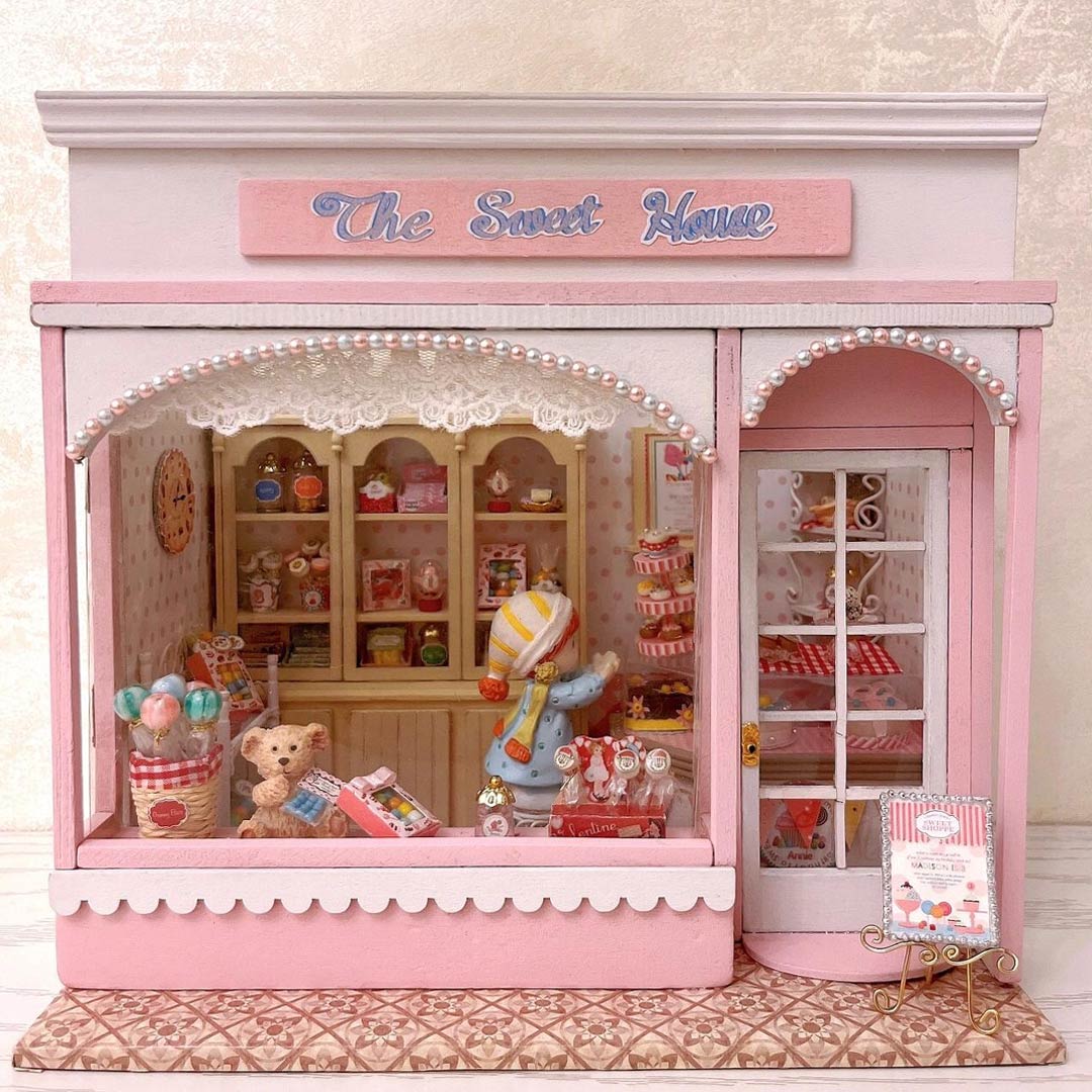 The Sweet House DIY Wooden Dollhouse Kit