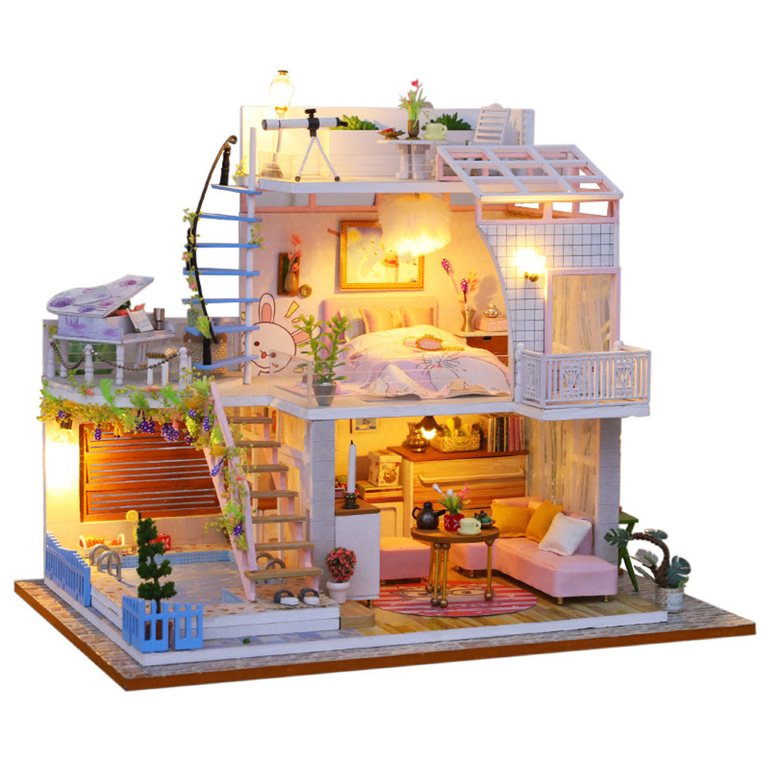 Meet The House DIY Wooden Miniature House Kit