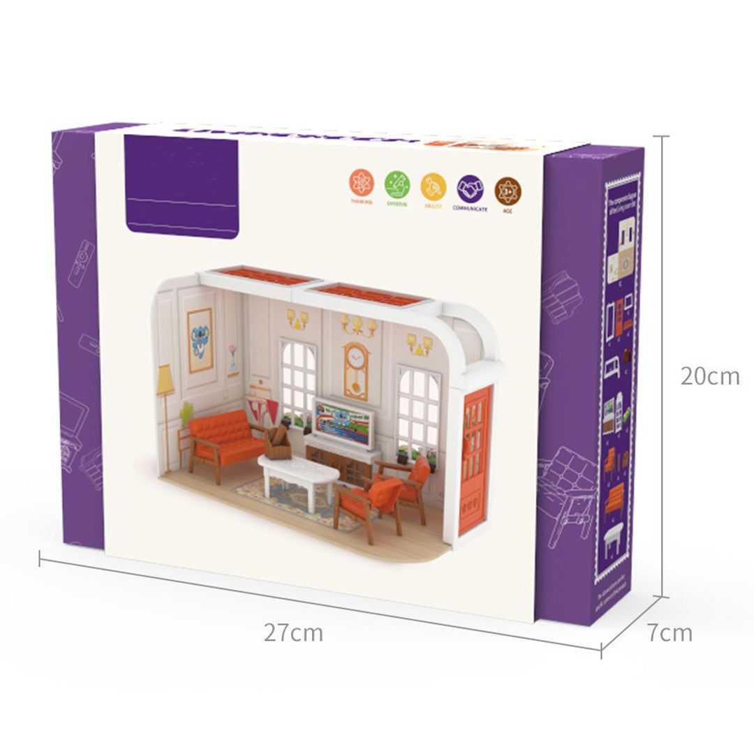 Mini Scene Kitchen Bedroom Dollhouse Kit