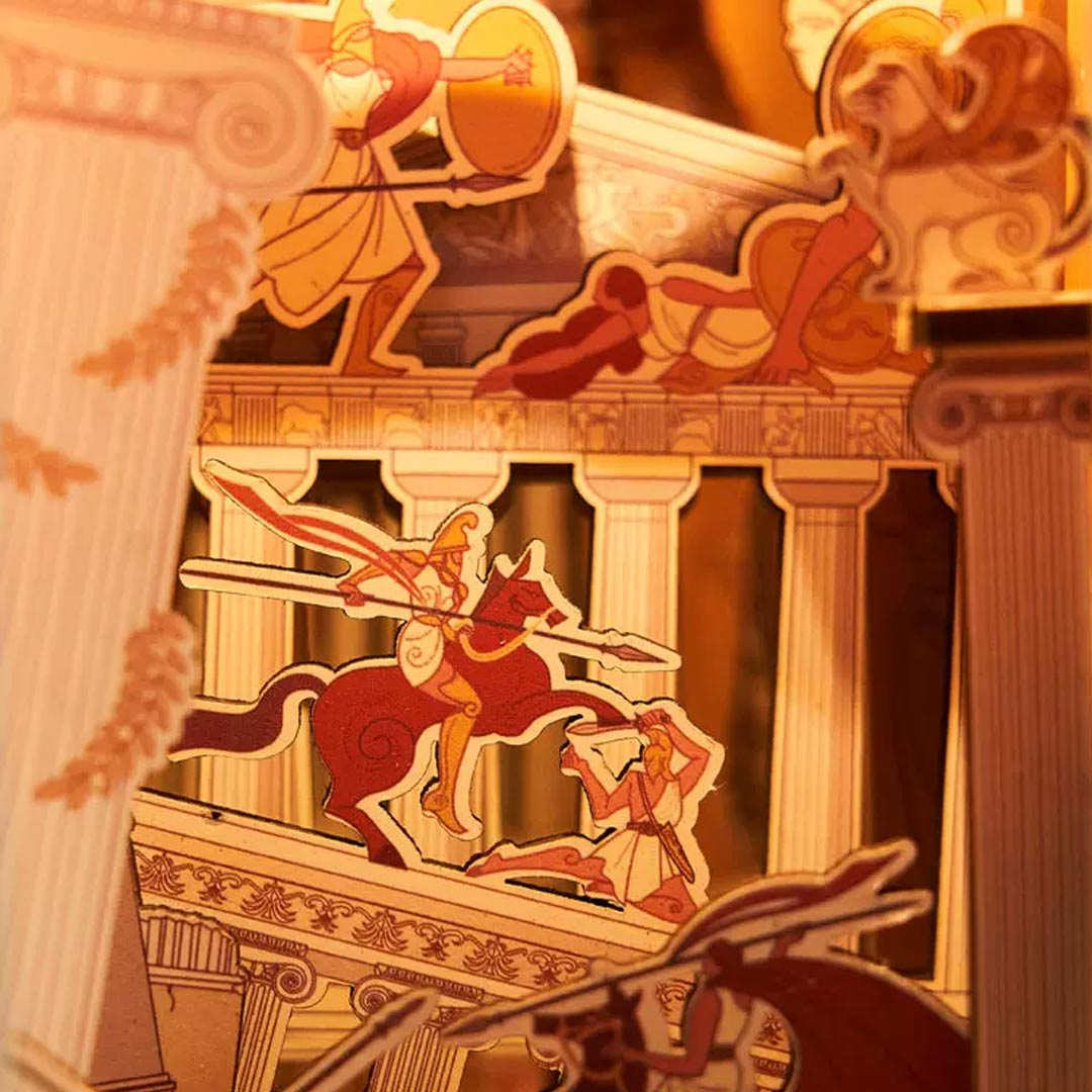 The Legend of the Amazons Wooden Book Nook