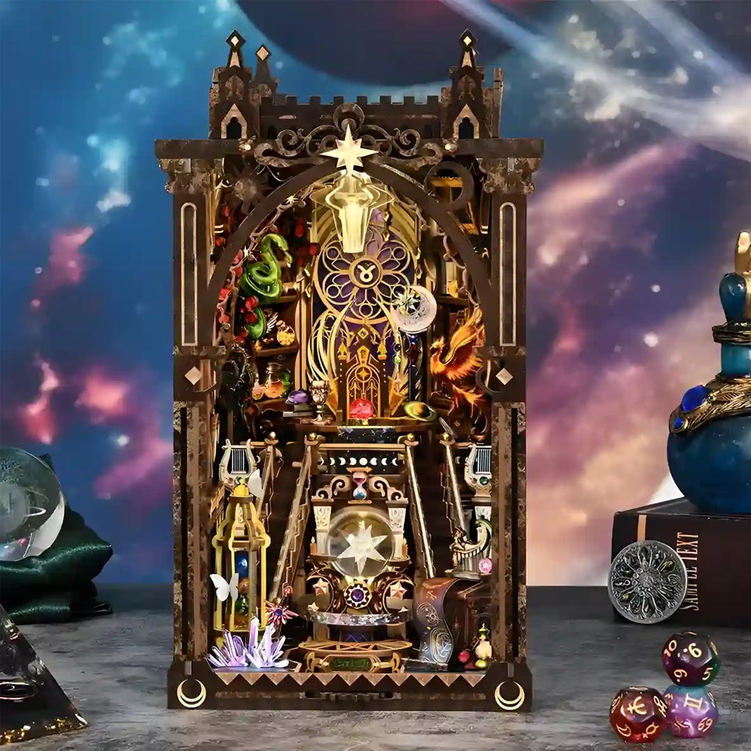 Mystic Zodiac DIY Wooden Book Nook Kit