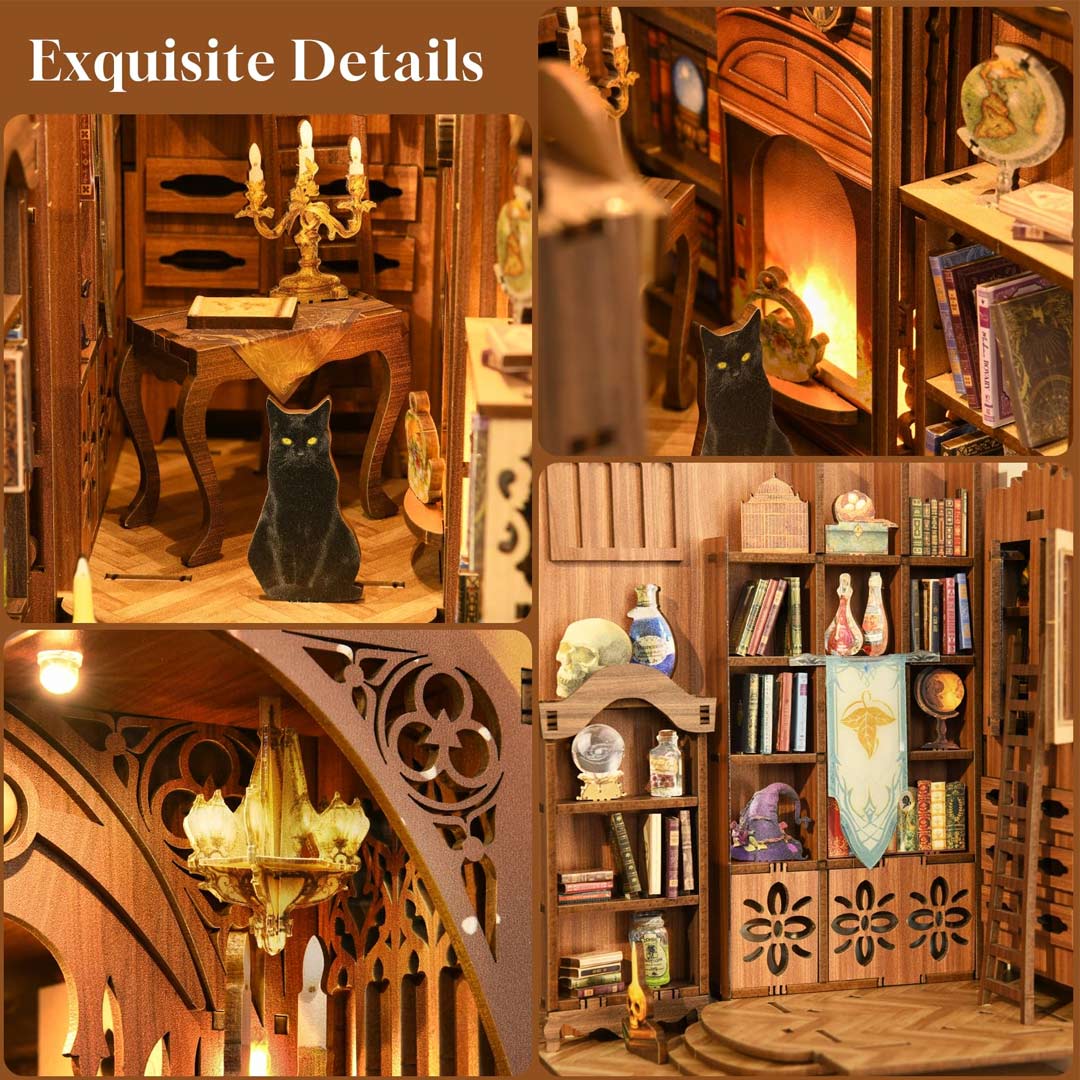 Magic Library DIY Wooden Book Nook Kit