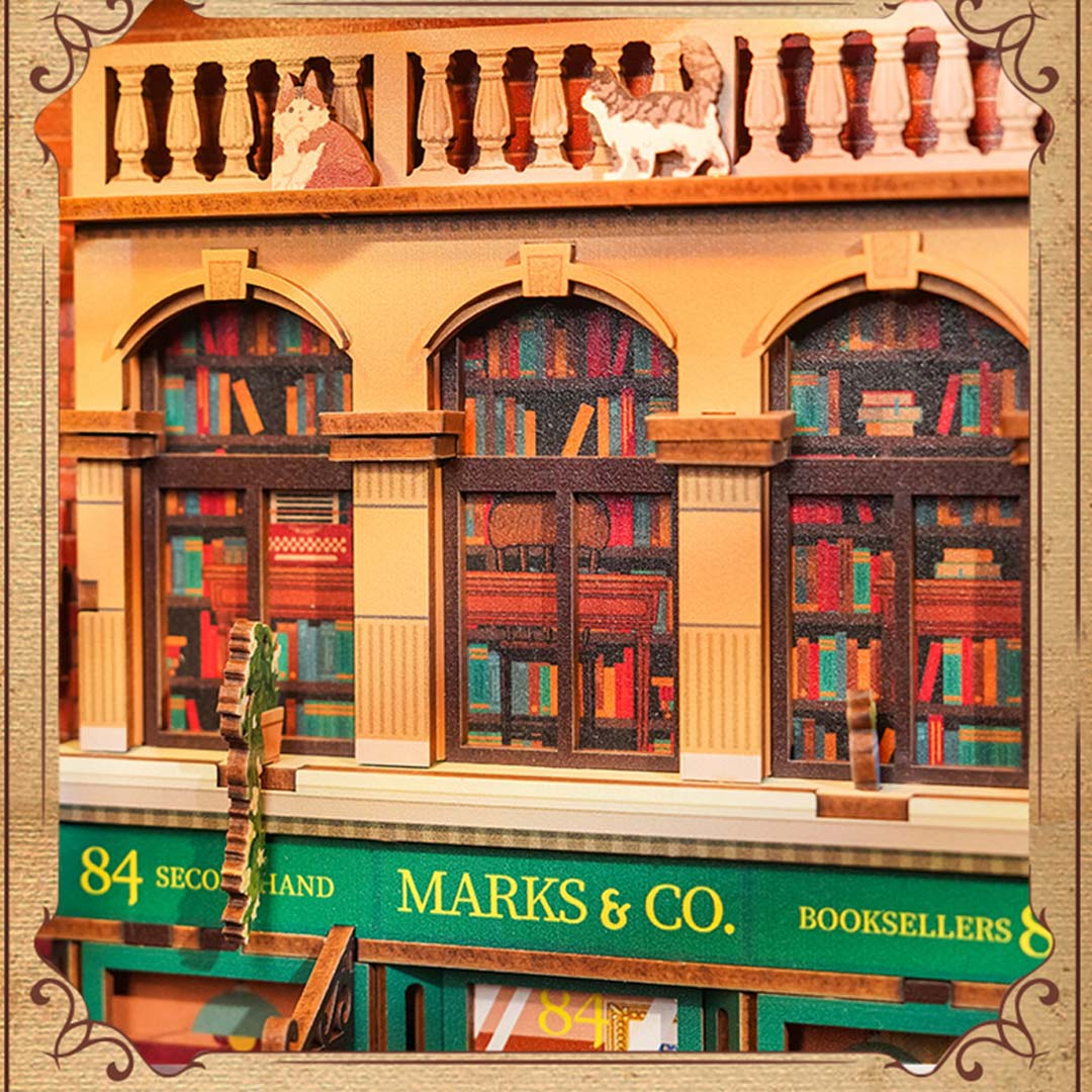 84 Charing Cross Road Wooden Puzzle Book Nook