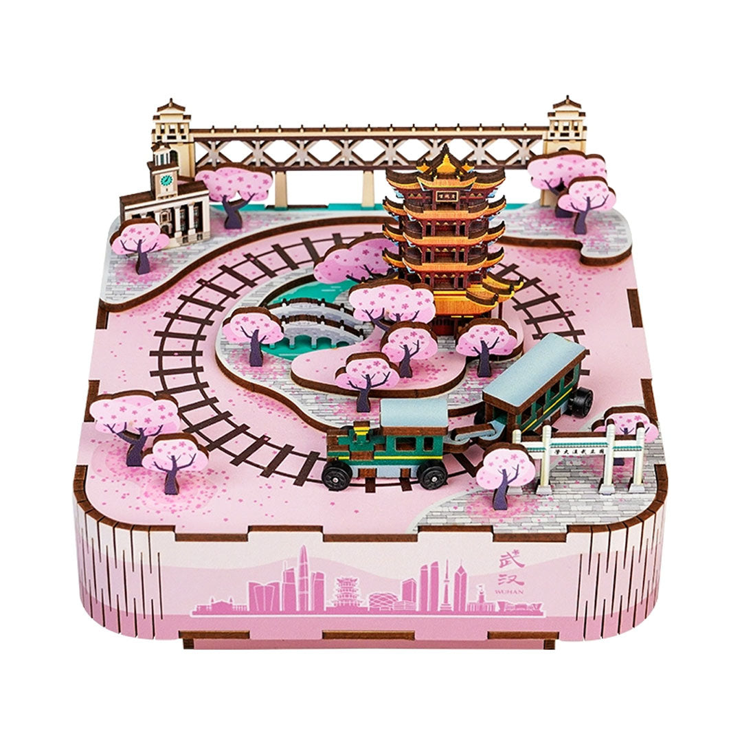 Wuhan Cherry Blossom Assembled Music Box