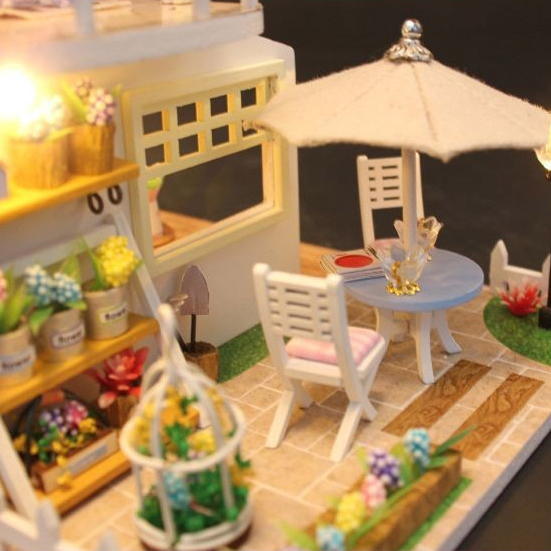 Pink Loft Dollhouse Miniature House Kit