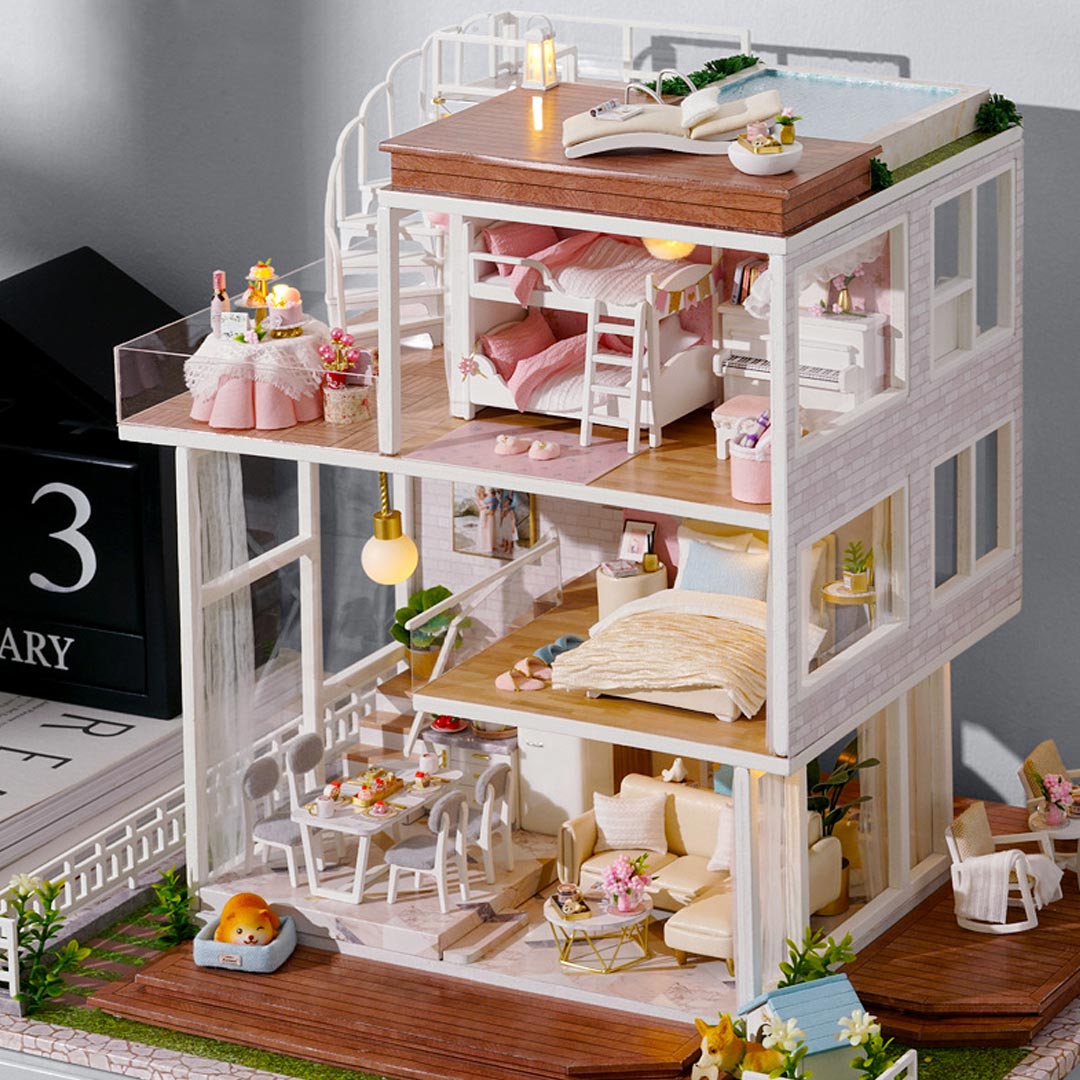 Have a Nice Day Villa DIY Dollhouse Kit