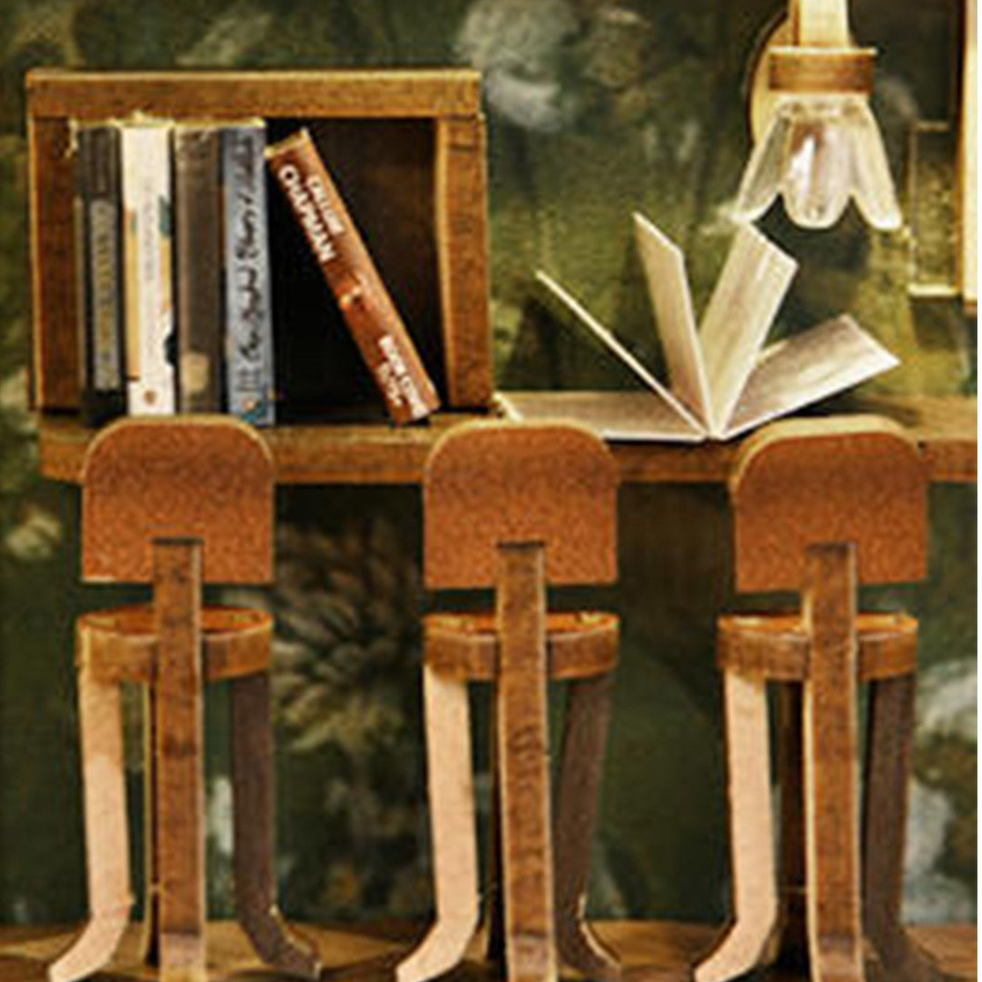 Saisons Café DIY Wooden Book Nook Shelf Insert